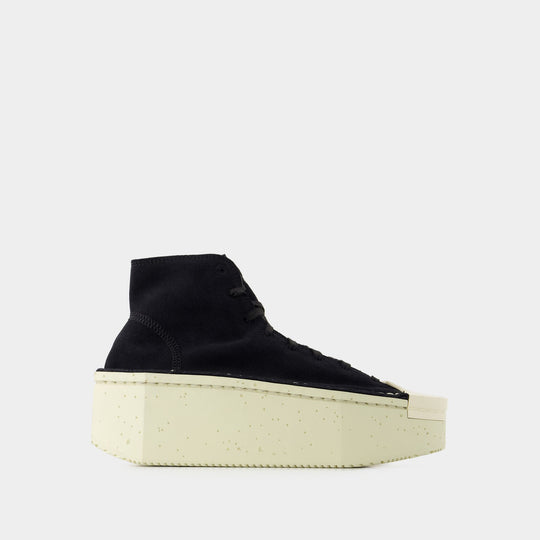 Sneakers Renga Hi - Y 3 - Cuir - Noir/Blanc