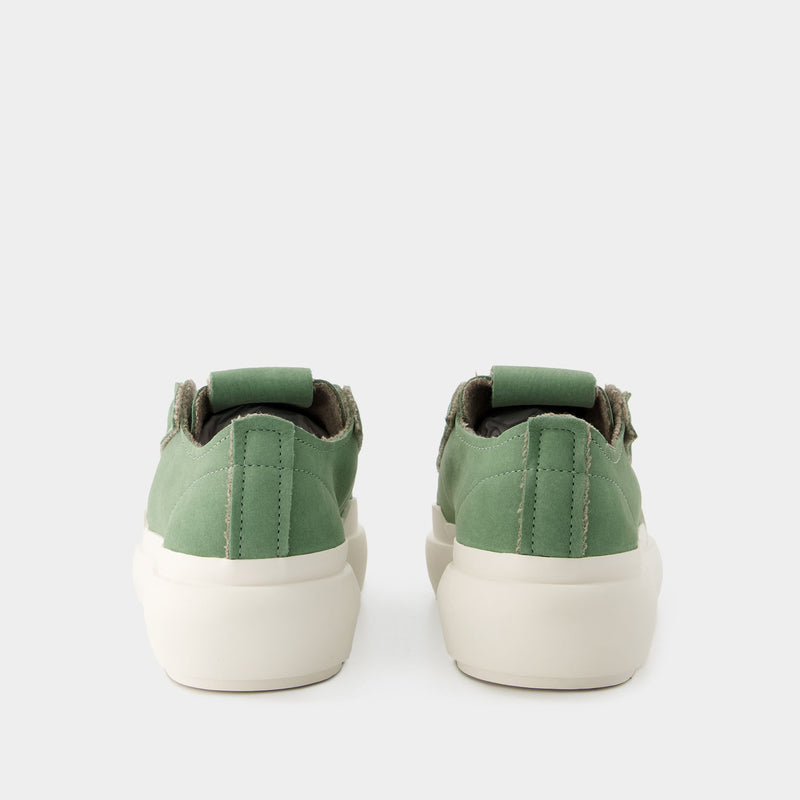 Sneakers Nizza Low - Y 3 - Cuir - Vert/Blanc