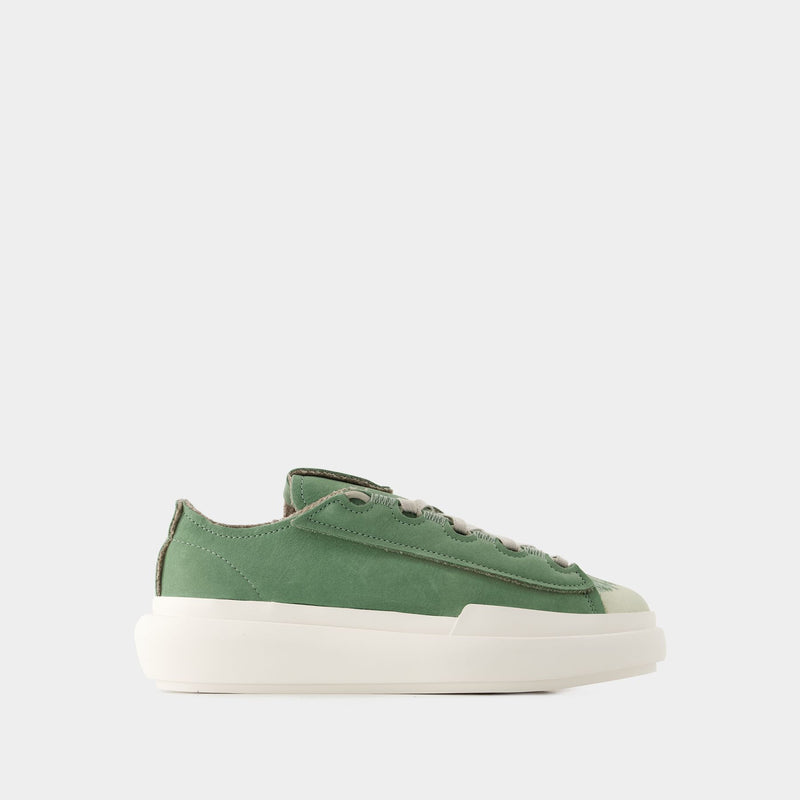 Sneakers Nizza Low - Y 3 - Cuir - Vert/Blanc