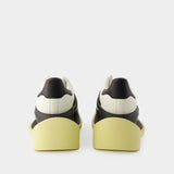 Sneakers Pwr Star - Y-3 - Cuir - Blanc/Noir/Jaune