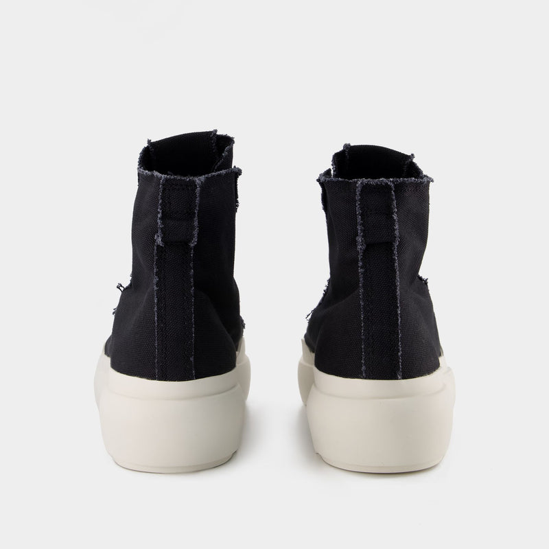 Sneakers Nizza High - Y-3 - Cuir - Noir/Blanc