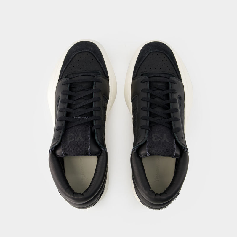 Sneakers Centennial Low - Y-3 - Cuir - Noir