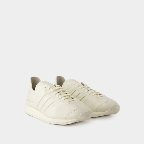 Sneakers Country - Y-3 - Cuir - Blanc