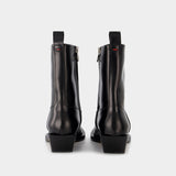 Bottines Noires Luis en Cuir