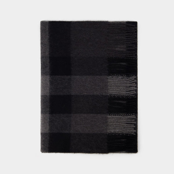 Echarpe Mega Check - Burberry - Cachemire - Gris