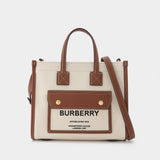 Tote Bag Ll Mn Pocket Dtl Ll6 - Burberry - Coton - Natural/Tan