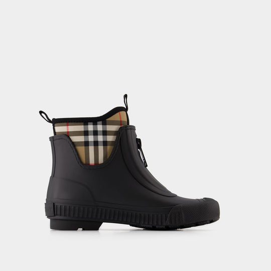 Bottines LF Flinton - Burberry - Caoutchouc - Noir