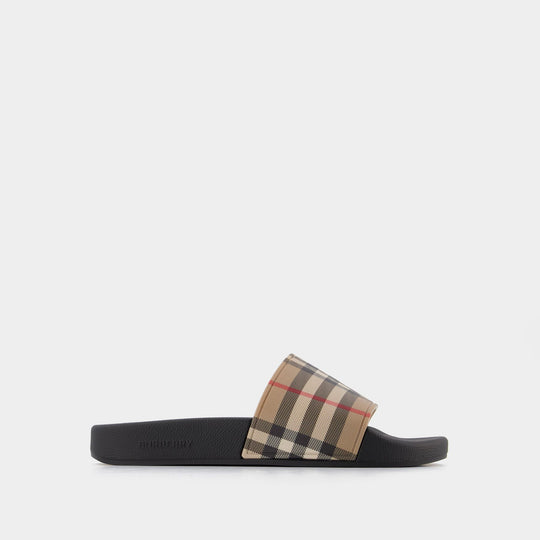 Mules Lf Sdl Furley L Chk - Burberry - Motif check