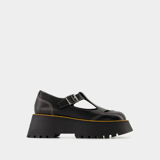 Derbies en Cuir Noir