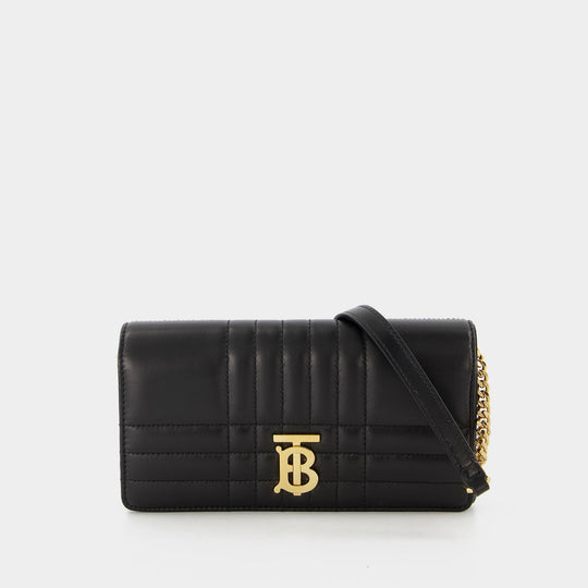 Wallet On Chain Ls Lola Qxc - Burberry - Cuir - Noir
