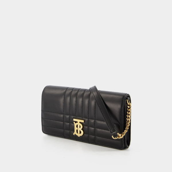 Wallet On Chain Ls Lola Qxc - Burberry - Cuir - Noir