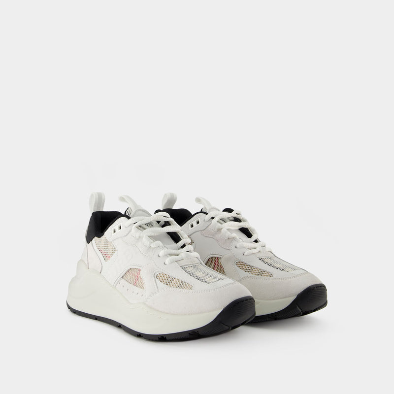 Sneakers Lf Tnr Sean 11 L - Burberry - Daim - Blanc