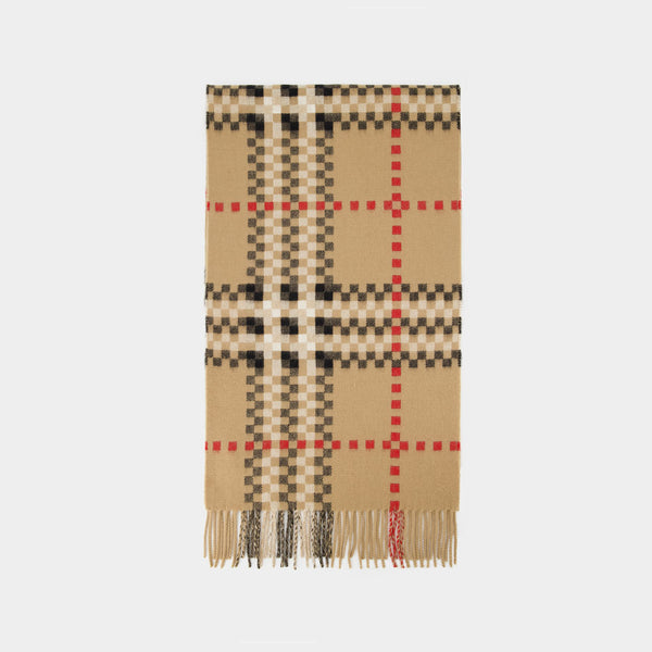 Écharpe Mu Pxltd 3C Chk Cs - Burberry - Cachemire - Motif check