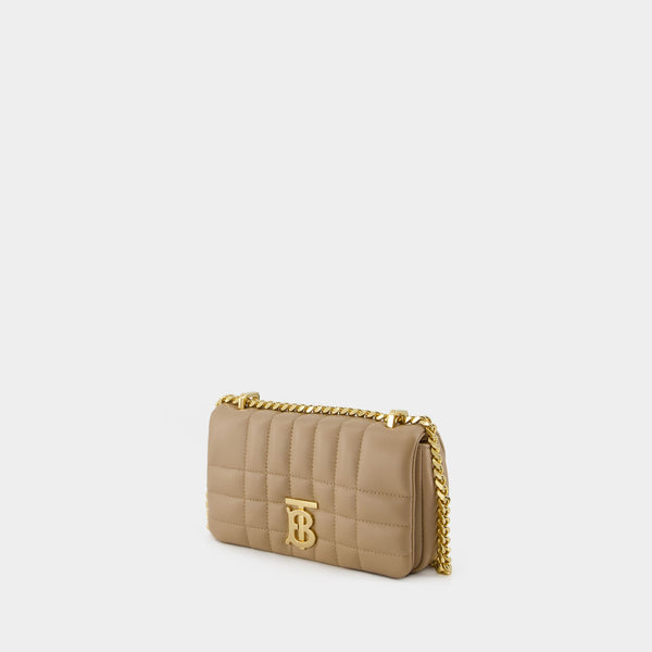 Sac à bandoulière Lola - Burberry - Cuir - Beige