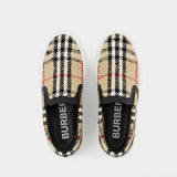 Sneakers Lf Tnr Curt Check 5 - Burberry - Coton - Motif check