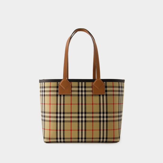 Tote bag SM London - Burberry - Coton - Marron