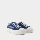 Sneakers LF Jack Low 19 - Burberry - Coton - Blue Denim