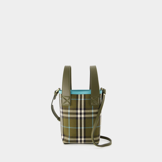 Cabas Mini London - Burberry - Coton - Vert Olive