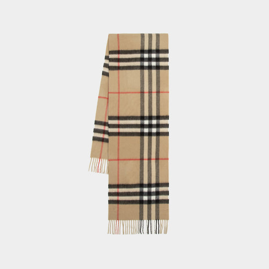 Écharpe Mu Giant Check - Burberry - Cachemire - Archive Beige