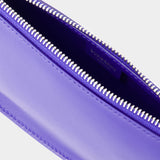 Wallet On Chain Micro Shield - Burberry - Cuir - Bleu