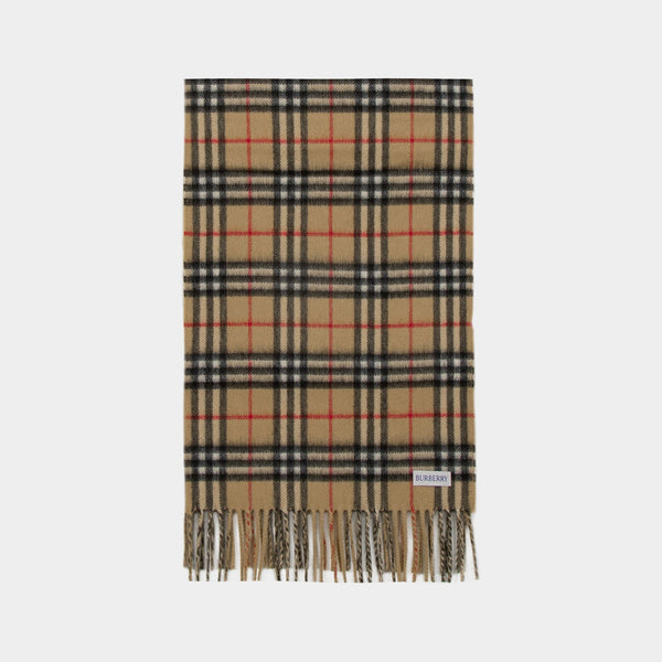 Écharpe Mu Vintage Check - Burberry - Cachemire - Archive Beige