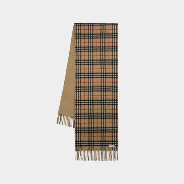 Écharpe Mu Vintage Check - Burberry - Cachemire - Archive Beige