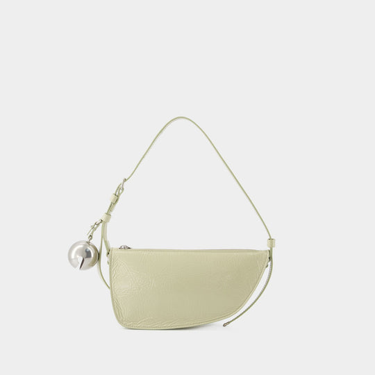 Wallet On Chain Shield Sling Mini - Burberry - Cuir - Beige