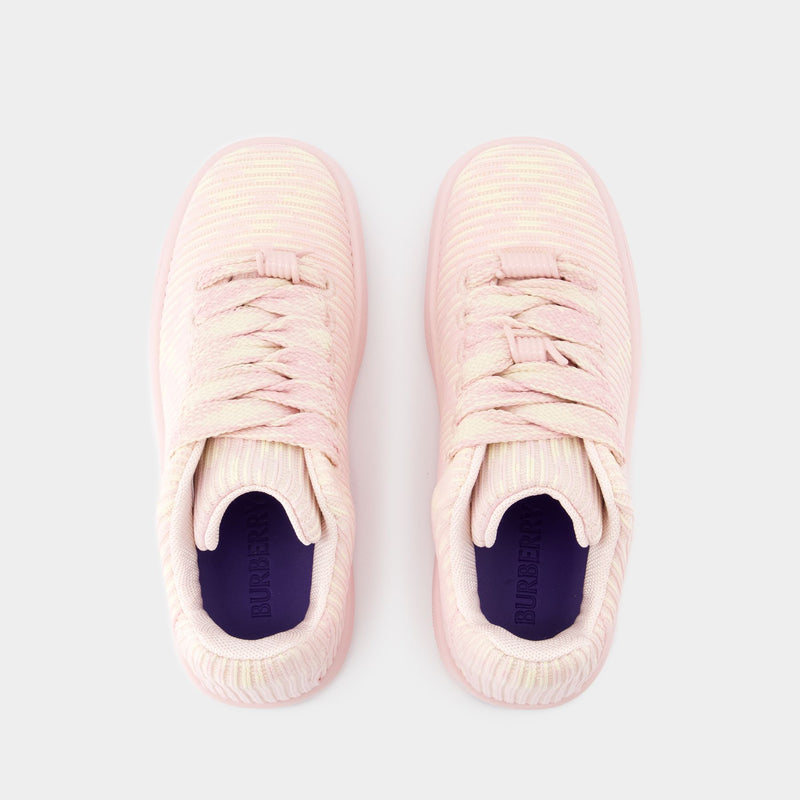 Sneakers LF Box Knit - Burberry - Synthétique - Rose