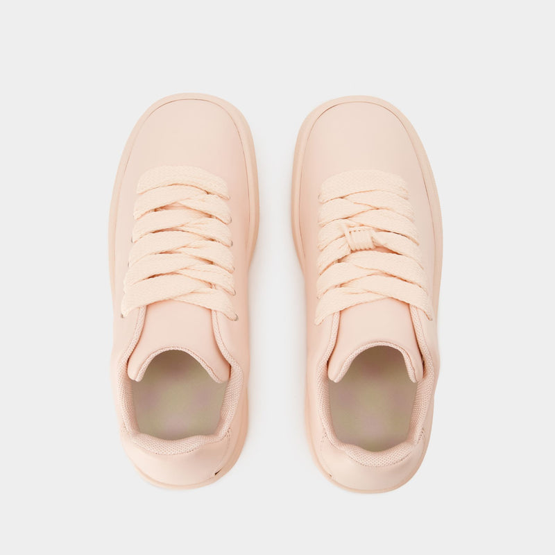 Sneakers LF Box - Burberry - Cuir - Baby Neon