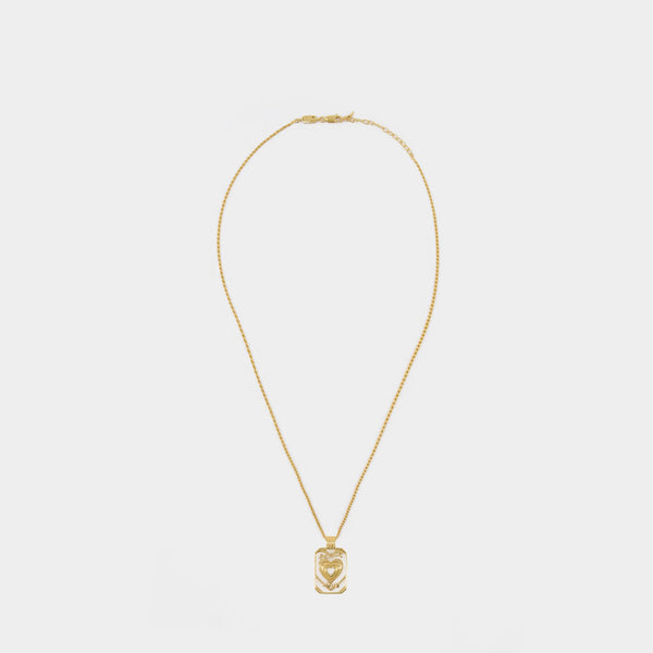 Collier Peace And Love Tag en Or