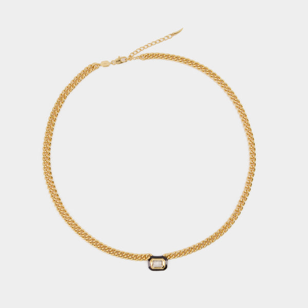 Collier Black Stone And Enamel - Missoma - Métal - Doré