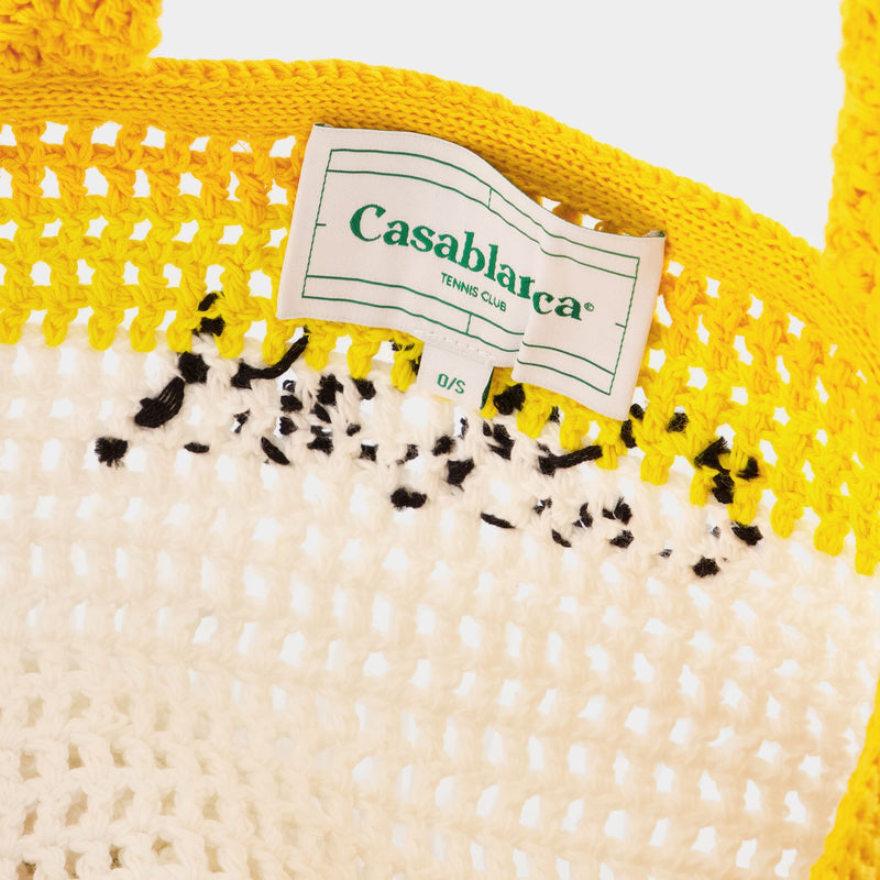 Sac Hobo Crochet Cuximala - Casablanca - Coton - Jaune