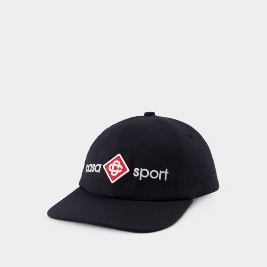 Casquette Brodée Casa Sport Logo - Casablanca - Coton - Noir