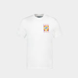 T-Shirt Mind Vibrations - Casablanca - Coton - Blanc