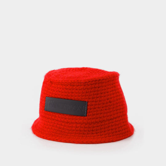 Chapeau Bob Synthétique Rouge