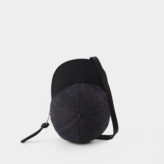 Sac Hobo Midi Cap - J.W. Anderson - Cuir - Gris Denim