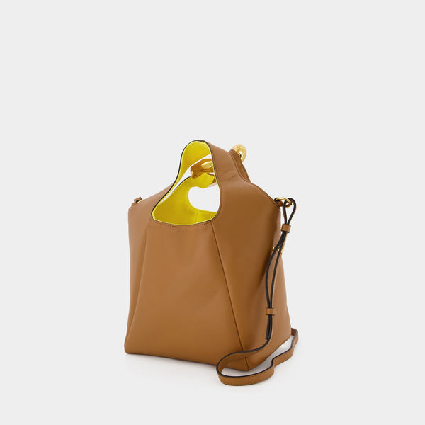 Cabas Chain Link - J.W. Anderson - Cuir - Pecan/Jaune