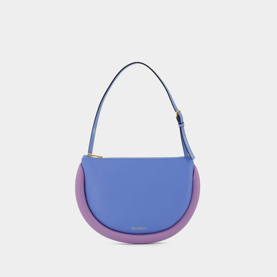 Sac Hobo Bumper-Moon - J.W. Anderson - Cuir - Bleu/Lilas