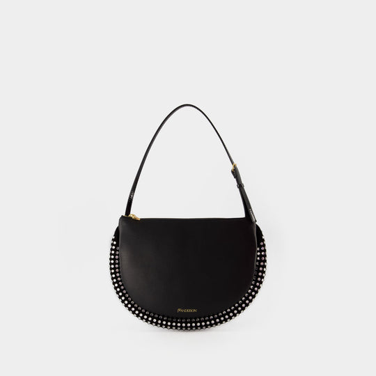 Sac Hobo Crystal Bumper-Moon - J.W. Anderson - Cuir - Noir