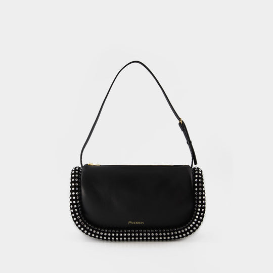 Sac Hobo Crystal Bumper-15 - J.W. Anderson - Cuir - Noir