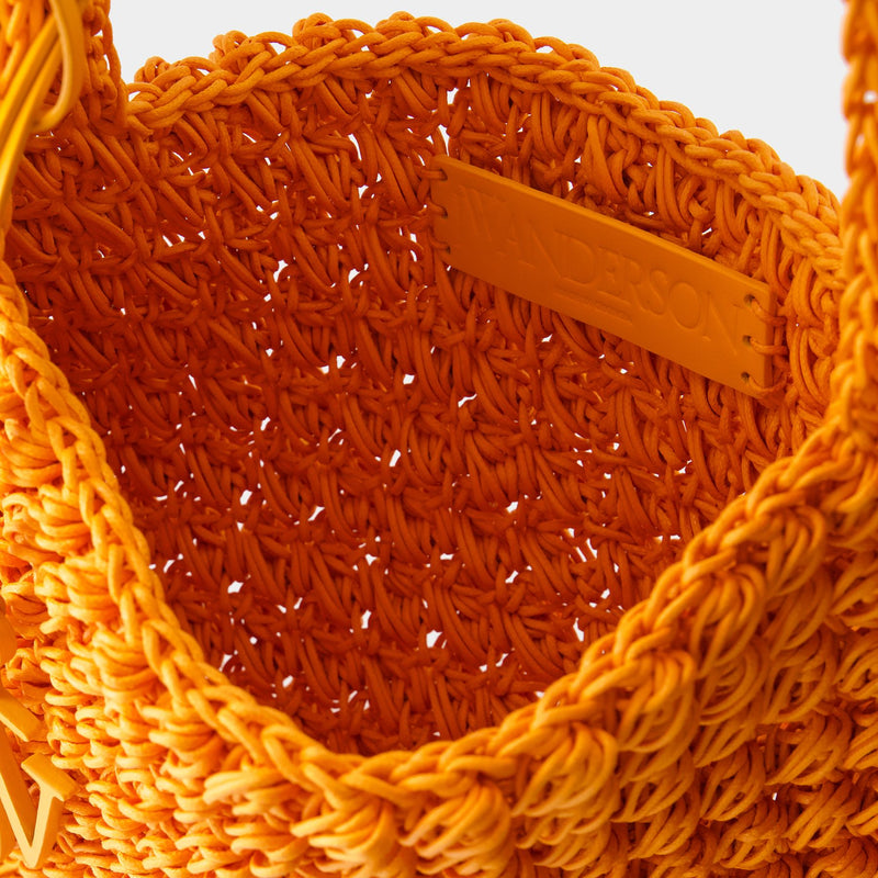 Sac À Main Large Popcorn Basket - J.W. Anderson - Coton - Orange