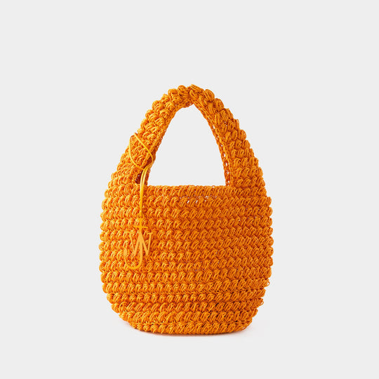 Sac À Main Large Popcorn Basket - J.W. Anderson - Coton - Orange