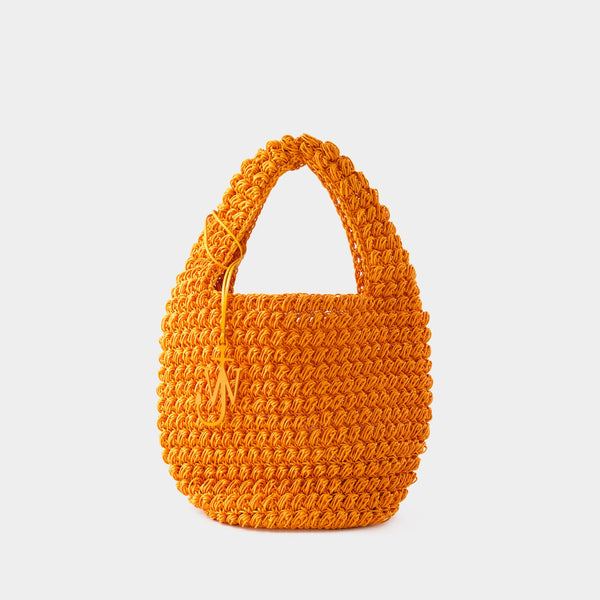 Sac À Main Large Popcorn Basket - J.W. Anderson - Coton - Orange
