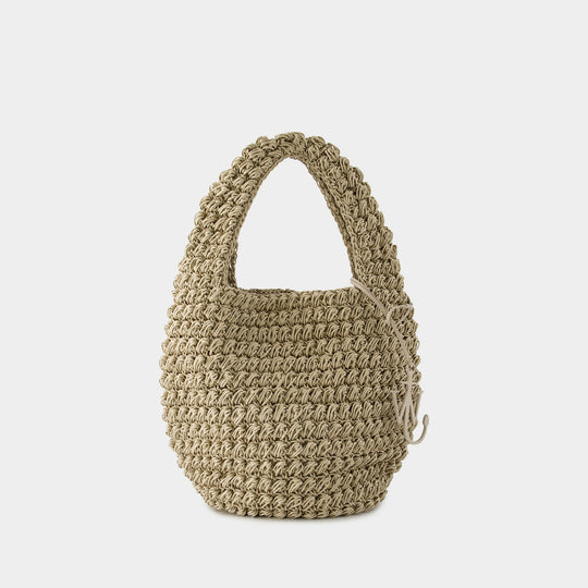 Sac À Main Large Popcorn Basket - J.W. Anderson - Coton - Beige