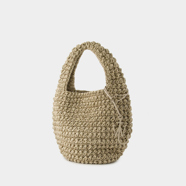 Sac À Main Large Popcorn Basket - J.W. Anderson - Coton - Beige