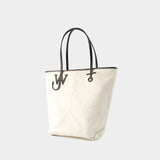 Tote Bag Anchor Tall - J.W. Anderson - Toile - Ivoire/Noir