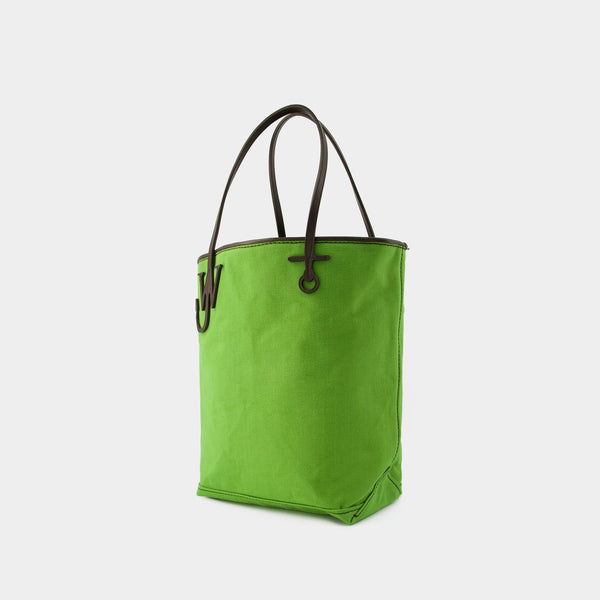 Tote Bag Anchor Tall - J.W. Anderson - Toile - Vert/Marron