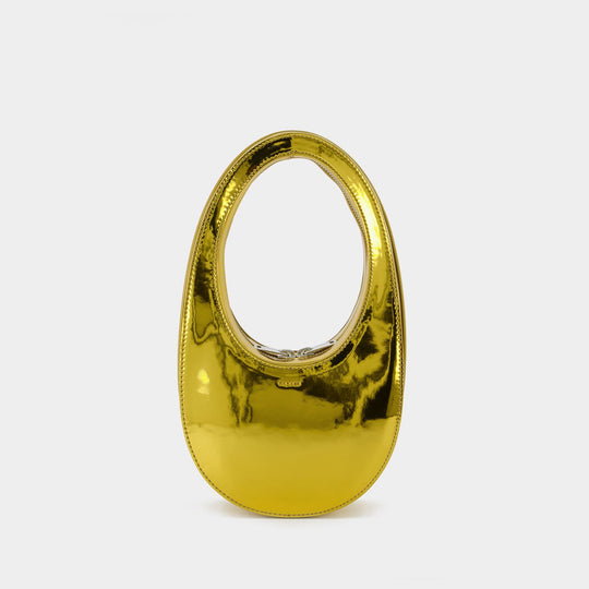 Sac À Main Mini Swipe Métallique - Coperni - Doré