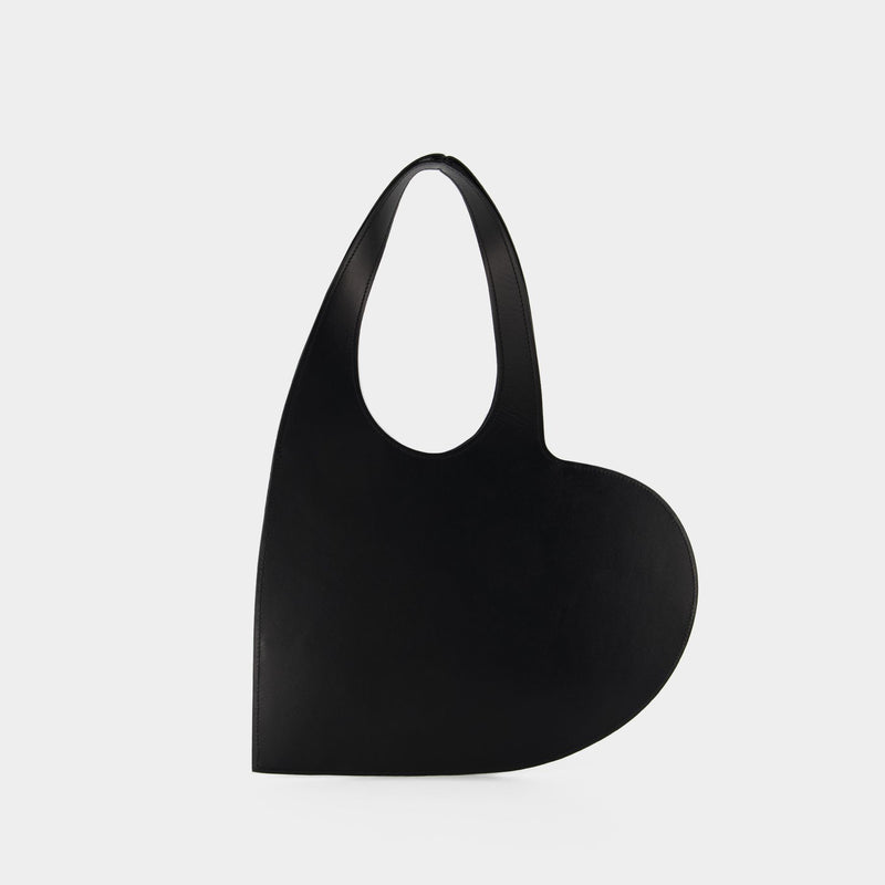 Tote Bag Mini Cœur - Coperni - Cuir - Noir