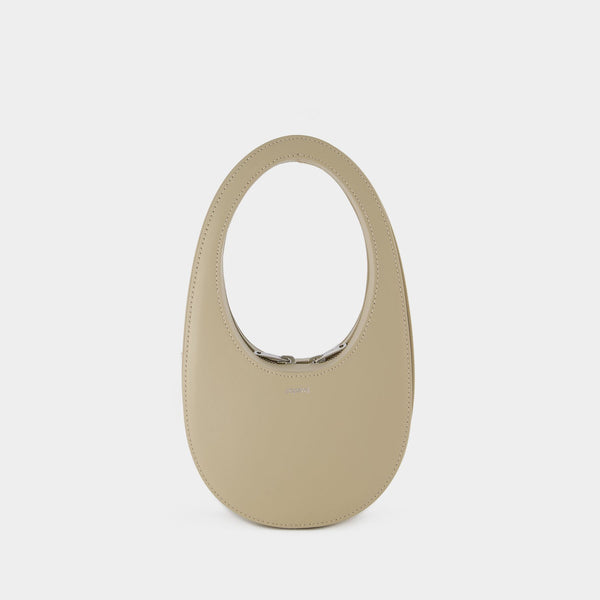 Sac à bandoulière Mini Swipe - Coperni - Cuir - Beige